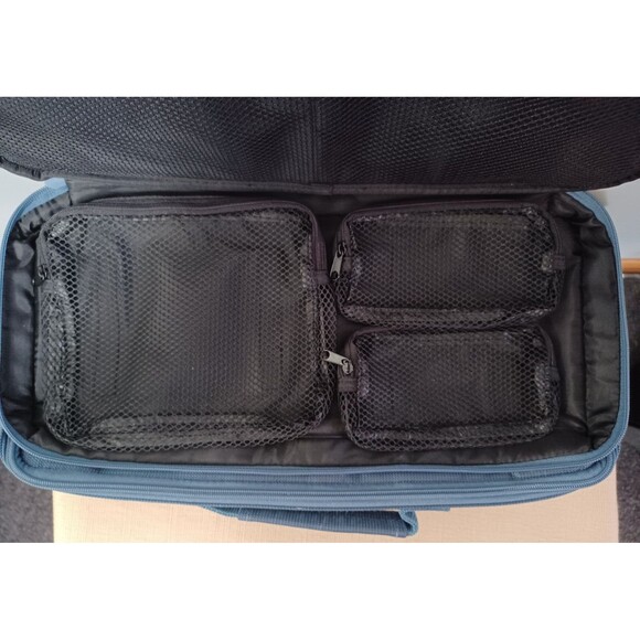 VINTAGE CROP-IN-STYLE ZIPPERED ART CRAFT ORGANIZER TOTE CASE - Picture 10 of 12